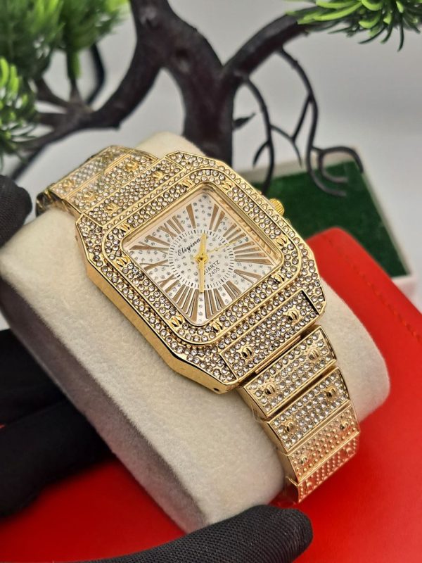 ELEYINA CHAIN STONE WRIST WATCHES