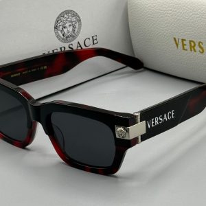 Versace Man Sunglasses Black Frame, Dark Grey Lenses