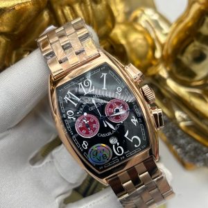 Franck Muller Casablanca Chronograph – Rose Gold & Black Dial