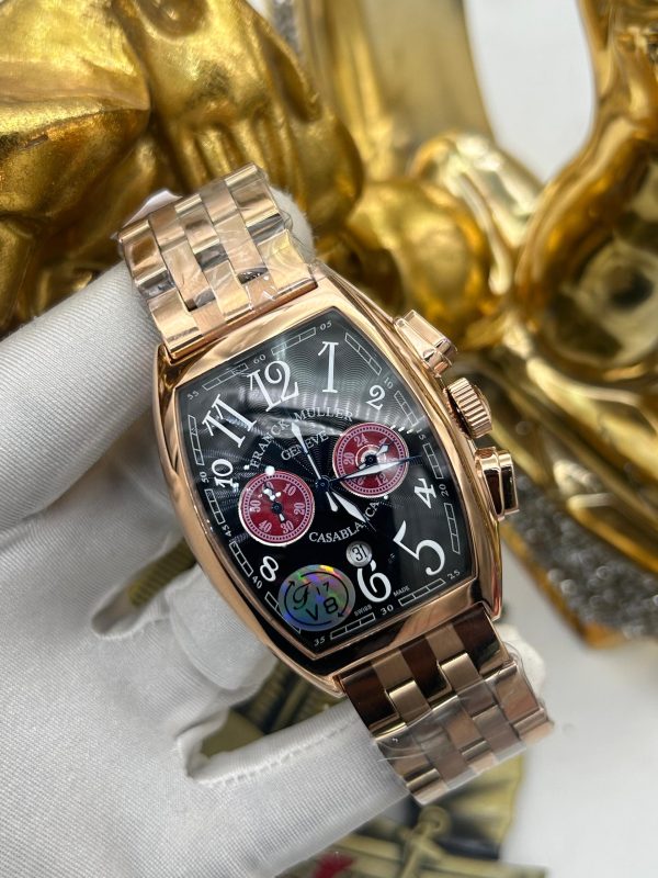 Franck Muller Casablanca Chronograph – Rose Gold & Black Dial